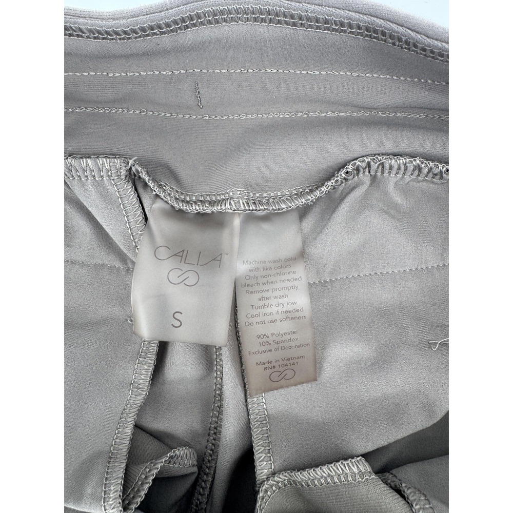 CALIA Jogger Pants Womens Small Gray Relaxed Fit Drawstring Ankle Cuff Pockets - Picture 7 of 7